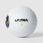Farbiges Surreal-Abstraktes Muster Golfball (Logo)