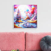 Farbiges surreales Land Leinwanddruck (Insitu (Wohnzimmer))