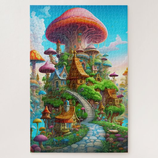 Farbiges surreales Land Puzzle (Vertikal)