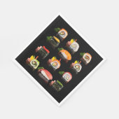 farbiges Sushi-Foto Serviette (Ecke)