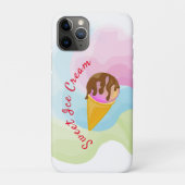 Farbiges Süßeis in einem Kegel Case-Mate iPhone Hülle (Rückseite)