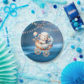 Farbiges Sweet Little Lamp Baby Dusche Party Pappteller (Party)