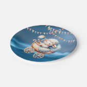 Farbiges Sweet Little Lamp Baby Dusche Party Pappteller (Schrägansicht)