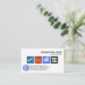 Farbiges Symbol für Bright Logistics Services Visitenkarte (Stehend Vorderseite)