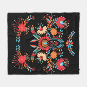 Farbiges symmetrisches Design Fleecedecke (Vorderseite (Horizontal))