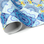 Farbiges symmetrisches, nahtloses Muster, Design i Geschenkpapier (Rolleneckpunkt)