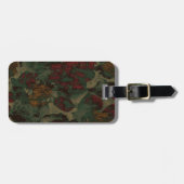 Farbiges Tarnmuster der Blume Gepäckanhänger (Vorderseite horizontal)