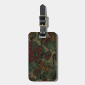 Farbiges Tarnmuster der Blume Gepäckanhänger (Vorderseite vertikal)