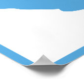 Farbiges Teelöffelmuster Poster (Ecke)