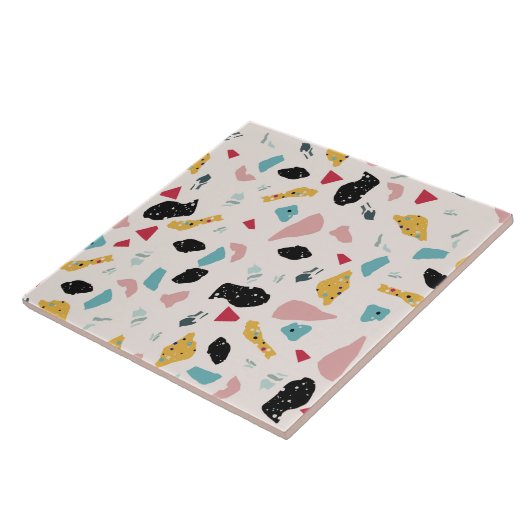 Farbiges Terrazzo-Muster Fliese (Seite)