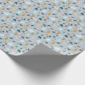 Farbiges Terrazzo-Muster Geschenkpapier (Ecke)