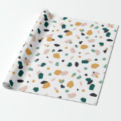 Farbiges Terrazzo-Muster Geschenkpapier (Ungerollt)
