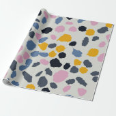 Farbiges Terrazzo-Muster Geschenkpapier (Ungerollt)
