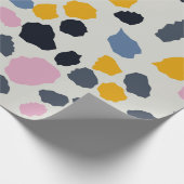 Farbiges Terrazzo-Muster Geschenkpapier (Ecke)