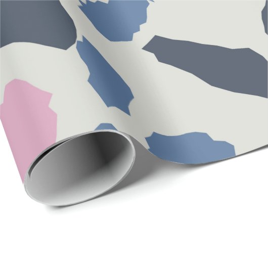 Farbiges Terrazzo-Muster Geschenkpapier (Rolleneckpunkt)