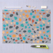 Farbiges Terrazzo-Muster Seidenpapier (Handwerk)