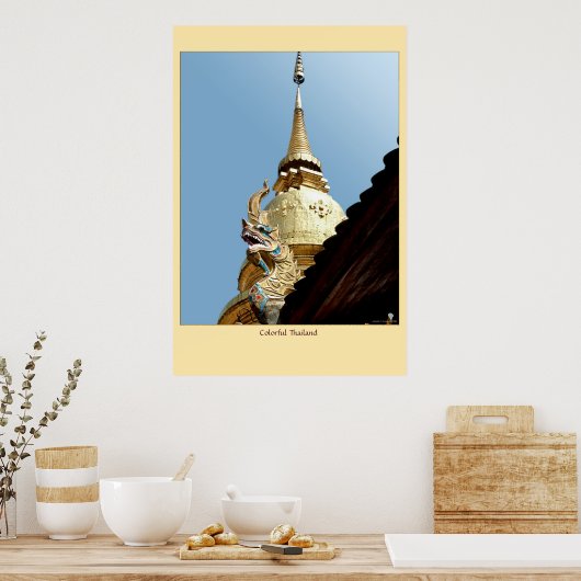 Farbiges Thailand Poster (Küche)