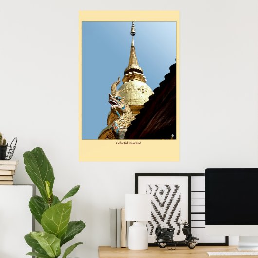 Farbiges Thailand Poster (Heimbüro)