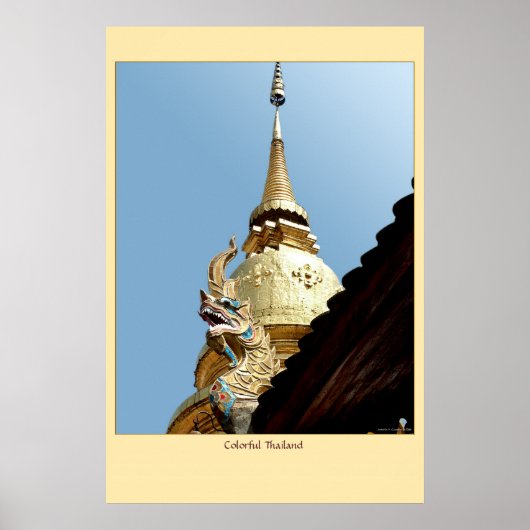 Farbiges Thailand Poster (Vorne)