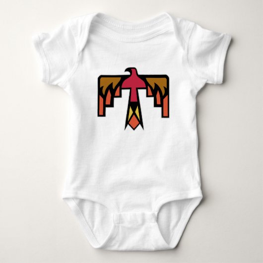 Farbiges Thunderbird-Design Baby Strampler (Vorderseite)