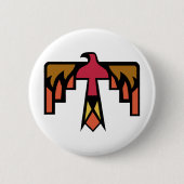 Farbiges Thunderbird-Design Button (Vorderseite)