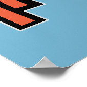 Farbiges Thunderbird-Design Poster (Ecke)