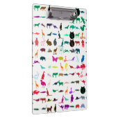 Farbiges Tiermuster #3 Klemmbrett (Rechts)