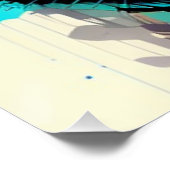 Farbiges Tigerposter Poster (Ecke)