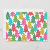 Farbiges Tissue Horizontales Weihnachtsgeschenk - Feiertagskarte (Rückseite)