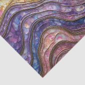 Farbiges Tissue of Abalone Ripplpled Waves Seidenpapier (Detail)