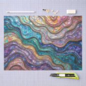 Farbiges Tissue of Abalone Ripplpled Waves Seidenpapier (Handwerk)