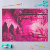 Farbiges Tissue of Batik Forest Art Seidenpapier (Basteln)