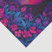 Farbiges Tissue of Batik Forest Art Seidenpapier (Ausschnitt)