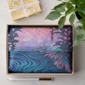 Farbiges Tissue of Batik Forest Art Seidenpapier (Geschenk)