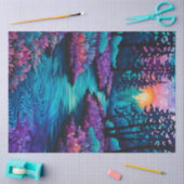 Farbiges Tissue of Batik Forest Art Seidenpapier (Basteln)