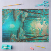 Farbiges Tissue of Batik Forest Art Seidenpapier (Basteln)