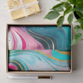 Farbiges Tissue (Tissue) aus Marmorfarben Seidenpapier (Geschenk)