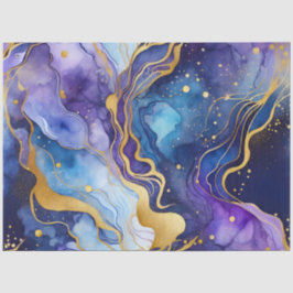 Farbiges Tissue (Tissue) aus Marmorfarben Seidenpapier