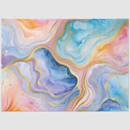 Farbiges Tissue (Tissue) aus Marmorfarben Seidenpapier