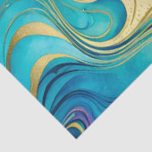 Farbiges Tissue (Tissue) aus Marmorfarben Seidenpapier (Ausschnitt)