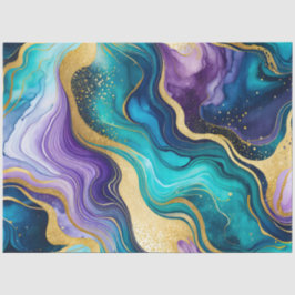 Farbiges Tissue (Tissue) aus Marmorfarben Seidenpapier