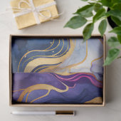Farbiges Tissue (Tissue) aus Marmorfarben Seidenpapier (Geschenk)