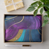 Farbiges Tissue (Tissue) aus Marmorfarben Seidenpapier (Geschenk)