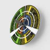 Farbiges traditionelles Ikondesign Runde Wanduhr (Winkel)