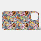 Farbiges Travel Sticker Muster Case-Mate iPhone Hülle (Rückseite (Horizontal))