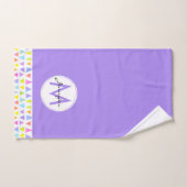 Farbiges Triangle-Farbmuster Badhandtuch Set (Handtuch)