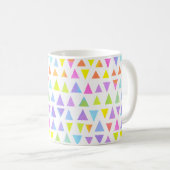 Farbiges Triangle-Farbmuster Kaffeetasse (VorderseiteRechts)