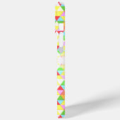 Farbiges Triangle-Retrogeometrie-Muster Monogram Case-Mate iPhone Hülle (Rückseite / Links)