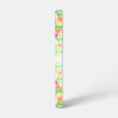 Farbiges Triangle-Retrogeometrie-Muster Monogram Samsung Galaxy Hülle (Linke Seite)