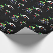 Farbiges Triathlon-Design Geschenkpapier (Ecke)